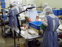 手作業による商品の均一管理